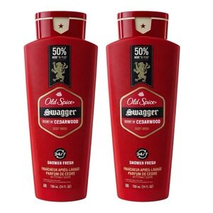 Old Spice - Swagger Body Wash (24 oz) - Cedarwood Mens Shower Gel - 2 Pack